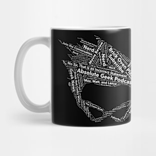 Word Art - Black Mug